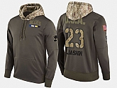 Nike Blues 23 Dmitrij Jaskin Olive Salute To Service Pullover Hoodie,baseball caps,new era cap wholesale,wholesale hats
